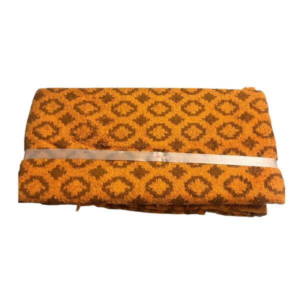 CANNON Bath Towel Set for 4 Vintage Orange Brown in Original Pack - Picture 7 of 10
